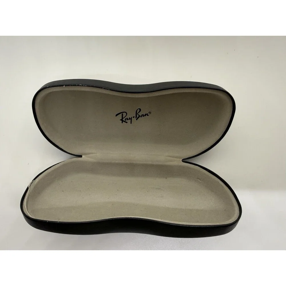 Ray Ban Universal Black Hard Case 6.5” for Sunglasses, Cleaning Cloth & Pouch